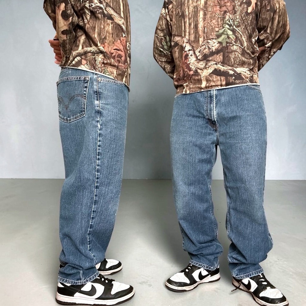 Levis 560 Comfort Fit Baggy Skater Jeans Blue W38 L30 Vintage Y2K 90s